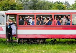 photo mariage train