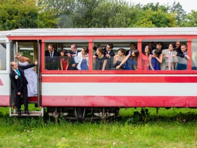 photo mariage train