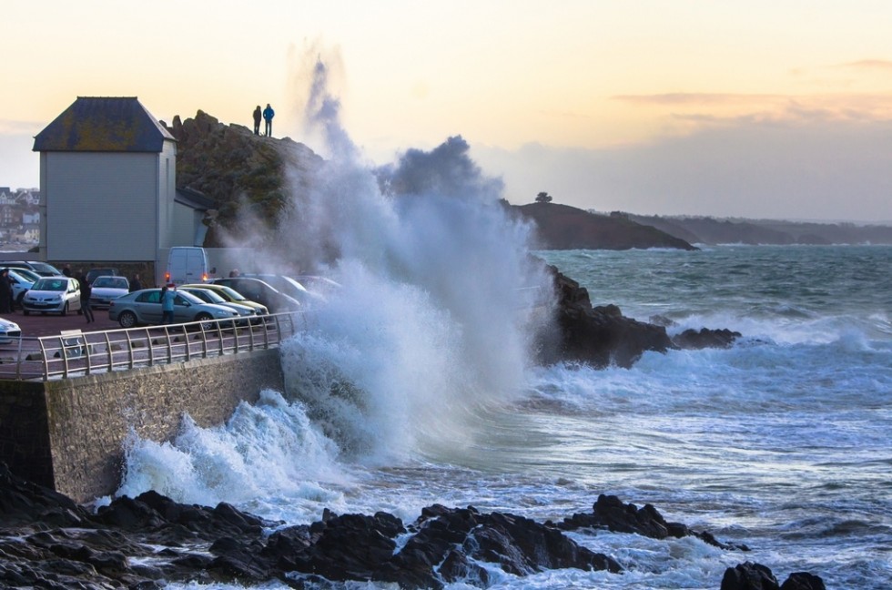 Pleneuf val andré sous la tempête