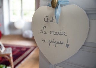 préparatifs de la mariée