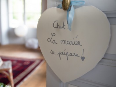 préparatifs de la mariée