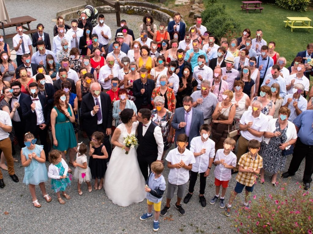 photo de groupe mariage