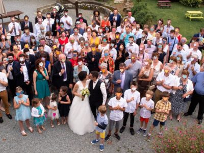 photo de groupe mariage