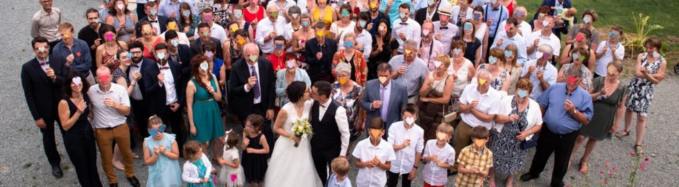 photo de groupe mariage