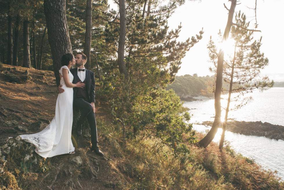 Séance photo de couple en baie de Paimpol